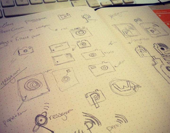 Pressgram Logo Sketches Pressgram Logo Sketches
